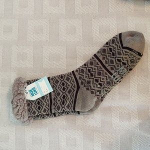 Muk Luks LG/XL Sherpa Lined Socks